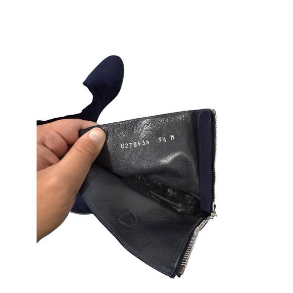 Women's Navy Suede Ankle Boots NWT - Picture 8 of 10